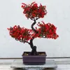 Dekoracyjne kwiaty dekoracje domowe sztuczne donitee fałszywe bonsai drzewo kwiatowy symulacja faux wewnętrzna realistyczna