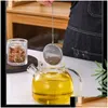 Coffee Tea Tools Stainless Steel Pot Infuser Sphere Locking Spice Green Leaf Ball Strainer Mesh Strainers Filter Drop Delivery Hom Dhgta