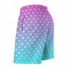 Men's Shorts Polka Dot Board Gradient Print Hawaii Beach Male Pattern Surfing Quick Drying Swimming Trunks Gift Idea