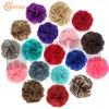 Syntetiska peruker Meifan Elastic Hair Bun Scrunchie Curly Chignons Rope Högtemperatur Naturligt falskt klipp i svansen Extensi 231013