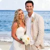 Ternos masculinos praia bege linho masculino para casamento clássico feito sob encomenda fino ajuste noivo smoking traje homme 2 peças jaqueta calças ternos