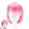 Cosplay Anime Rem Ram Re Life In A Different World From Zero Kara Himeru Isekai Seikatsu Cosplay Costume Wig Halloween Maid Dress Suit