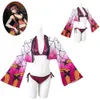 Cosplay Anime Demon Slayer Kimetsu No Yaiba Daki Ume Cosplay Costume Twee Moons Kizuki Juuni Kitsuki Sexy Woman Swimsuit Hallowen Suit