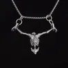 Sautoirs Argent Plaqué Captivité Crâne Pendentif Hommes Biker Punk Rock Collier Gothique Halloween Bijoux Accessoire 231013