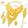مجوهرات الزفاف مجموعات Aniid Big Plated Gold Women Necklace Dubai African Party Gifts Arvic 231013