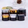 5g 10g 15g 20g 30g 50g Amber Glass Cream Jar Bottle Cosmetic Makeup Jars Refillable Lotion Bottles Gsbmi