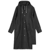 Imperméables Noir imperméable long imperméable femmes hommes manteau de pluie à capuche pour la randonnée en plein air voyage pêche escalade épaissie mode adt dhrfz