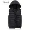 Herrenwesten DIMUSI Herrenjacke ärmellose Weste Wintermode männlich CottonPadded verdickte Weste Männer Weste Jacken Kleidung 4XL YA980 231013