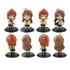 Brinquedos de dedo 4 unidades / conjunto Non Non Biyori Non Stop Anime Figura Komari Koshigaya Figura de ação Natsumi Koshigaya Estatueta Modelo Boneca Brinquedos 10cm