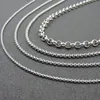 2 2 5 3 6mm Wide Silver Tone Stainless Steel Rolo Chain Necklace For Man & Women Fashion Locket Chains Stainless Steel Jewelry185O