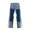 Nuovi jeans da uomo con lavaggio impiombato vintage e pantaloni maculati da donna High Street Pantaloni svasati casual micro sfilacciati