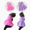 Cão vestuário bonito pontos vestido verão gato saia filhote de cachorro pequenos vestidos poodle yorkies bichon schnauzer pomeranian roupas para animais de estimação