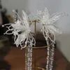 Hochzeit Haarschmuck Mori Kristall Perlen Rand Clip Haar tragen Ohr hängen Braut Kopfschmuck Hochzeit Haarschmuck 231013