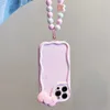 Étuis de téléphone portable Mignon 3D Bow Rabbit Round Bracelet Case pour Samsung Galaxy S23 S22 S21 Ultra Plus S20 FE A52 A53 A54 A71 A34 A24 A14 A13 5G Couverture L230823