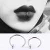 Boho Bocca Anelli per labbra Imbroglioni Penetranti in acciaio inossidabile Falso setto C Anello a clip Piercing al naso Anello al naso Gioielli per il corpo delle donne 8 / 10MM