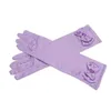 Children's Mittens 8Pair Bow Knot Stage Performance Princess Dress Accessories Satin Gloves 231013