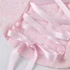 Kvinnotankar y2k rosa topp kvinnor 2023 sommar söt streetwear spaghetti rem tank tops sexig blommig snörning bow bandage korsett kamisol