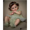 Poupées Poupées 60Cm Bebe Reborn Doll Belle Enfant Fille Peinte À La Main 3D Veines Visibles Doux Au Toucher Bébé Bonecas Jouets Jouets Cadeaux Poupées Acces Dhrmw