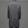 Men's Wool Blends Mantel Atas Campuran Wol Berkancing Tunggal Gaya Inggris Pria Panjang Pakaian Trench Kasual Bisnis Klasik 231013