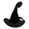 ワイドブリム帽子バケツ帽子ハロウィーンウィット魔法の帽子パーティーコスチュームヘッドギアデビルコスプレコスプレ大人の女性のための装飾アクセサリー85DA 231013