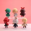 Finger Toys 6pcs/Set Genshin Impact Anime Figure Paimon Action Figure Klee/Paimon/Barbatos/Aether/Diluc Ragnvindr/Amber Figurine Doll Toys
