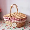 Borse da esterno Cesto di vimini intrecciato Cestino da campeggio per picnic Cesto portaoggetti per pane, cibo, colazione, fiori, espositore, cucina, organizzatore, decorazioni per la casa 231013