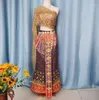 Этническая одежда Таиланда Женское платье Роскошное фестивальное блестящее платье с блестками и бисером