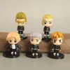 Finger Toys 5st/Set Tokyo Revengers Anime Figure Manjiro Sano Action Figure Draken/Bi Keisuke/Matsuno Chifuyu Figurine Model Doll Toys