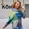 Scarves Fashion Luxury Brands Plaid Scarf Women Soft Poncho Winter Warm Thicken Long Blanket Shawls Tassels Ladies