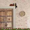 1pc Wooden Door Corner Decoration, Halloween Spooky Pumpkin Witch Ornament, Holiday Decoration Craft, For Home Room Wall Door Decor