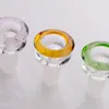 Ciotola in vetro con giunto maschio economico da 14 mm / 18 mm per vetro per erbe secche Accessori per bong in vetro, tubi dell'acqua, narghilè