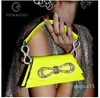 Strass dubbele strik avond Dames designer schouder Vintage Diamond party kleine flap portemonnee tote handtas nieuw geel