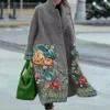 Wełniane mieszanki wełny 2023 Zima Kobiety ciepłe kurtki w stylu francuskim długie płaszcze wyściełane płaszcze eleganckie w kratę odzież s5xl 231013