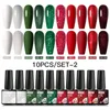 Unha Polonês Mtssii 10 12 4 6 Pcs Natal Gel Set Kit Glitter Inverno 150 Cores UV LED Arte Semi Permanente Base Top Coat 231013