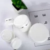 20/30/50/100/150/200G Bouteille en plastique blanc Récipient rechargeable avec couvercle Jars cosmétiques vides Conteneurs de rangement Kiwkm