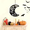 Figurine decorative Snow Day Movie Ornament Perla per decorare Happy Halloween Decorazioni da appendere alla porta in legno