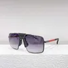 Neue Designer-Sonnenbrille mit quadratischem Rahmen, Star-Internet-Berühmtheit, coole und hübsche Straßenfoto-Sonnenbrille im gleichen Stil, spr52x KM1A