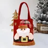 Storage Boxes Festive Holiday Gift Bag Large Capacity Christmas Handbag With Cartoon Santa Claus Snowman Elk For Children's Gifts Candy Bags