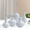 Vases Vase en céramique Conteneur de fleurs séchées 5 pièces Ensemble pour mariage de chambre à coucher d'entrée