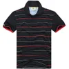 NEUE Mode männer Polos stickerei kragen polos streifen Männer T-shirtsmännliche Kurzarm Tops Baumwolle polo Junge sports2086