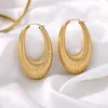 Creolen aus 316L-Edelstahl für Damen, modisch, goldfarben, Herz, kreisförmig, großer Schmuck, Party-Geschenke