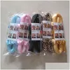 Party Favor No Heat Magic Hair Curlers 2st Satin Scrunchie Heatless Curling Rod för lång uppgraderade rullar Drop Delivery Home Garden DHM0Z