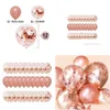 Party Decoration 30pcs/Set Rose Gold Balloon Confetti Set Birthday Anniversary Gift for Gäster Drop Delivery Home Garden Festive Suppl DHF7V