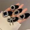 Acessórios de cabelo temperamento strass arco hairband zircon bb clipe doce barrettes meninas estilo coreano hairpin veludo duckbill