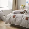 Conjuntos de cama Kuup Cartoon Duvet Cover Bed Euro Set para Casa Dupla Têxtil Luxo Fronhas Quarto 150x200 (sem folha)
