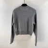 Felpa con cappuccio pullover lavorato a maglia stampato con lettere da donna primaverili e autunnali Stampa semplice e generosa Tessuto misto lana Morbido e confortevole Moda casual. CC