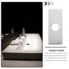 Kitchen Faucets Panel Tap Escutcheon Single Hole Plate Sink Basin Cover Stainless Steel Water 4 Inch Accessories Vanity Reinforment