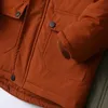 IYEAL Garçons Manteaux Automne Hiver Mode À Capuchon Fourrure Enfants Plus Velours Réchauffement Coton Survêtement Pour Enfants Veste 5-14 Ans J231013