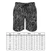 Shorts masculinos preto e branco bicicletas ginásio bicicletas imprimir clássico praia calças curtas homens design correndo surf secagem rápida troncos de natação