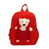 Mochilas personalizadas da criança mochila de pelúcia urso pré-escolar saco crianças nome personalizado para meninos meninas bonito mini childs 231013